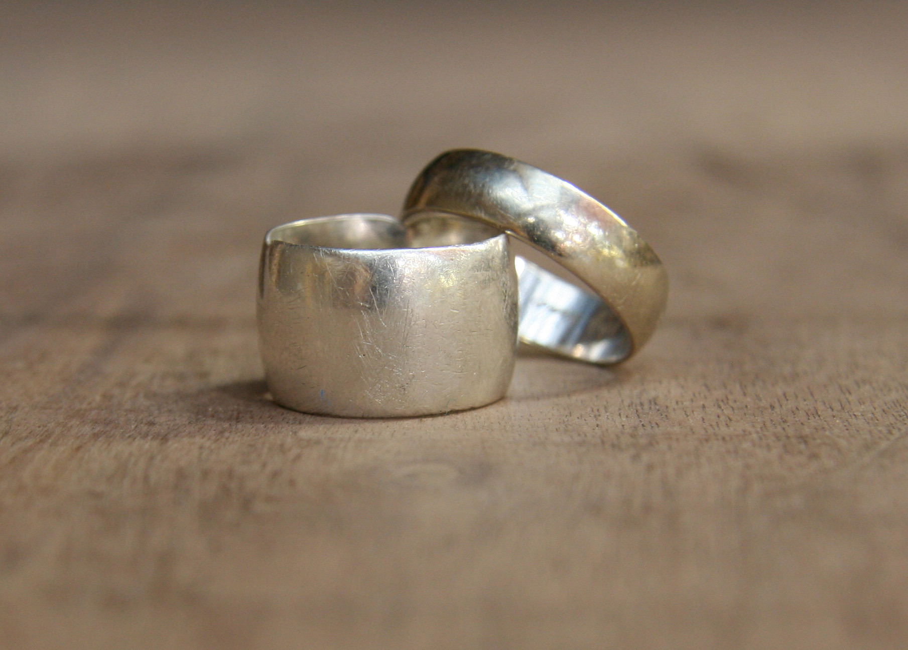 Two silver rings