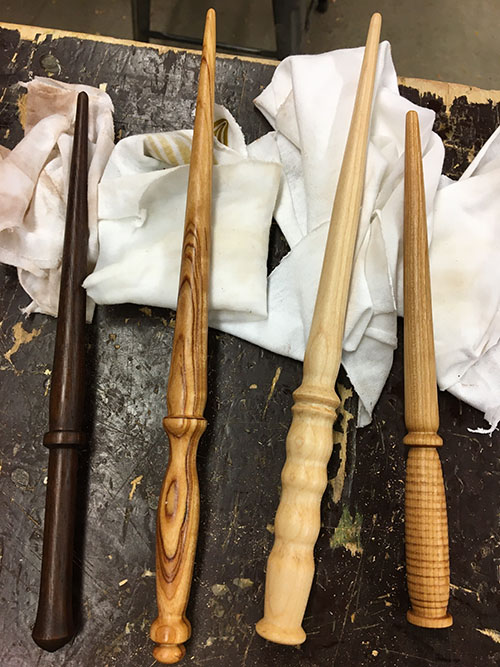 Wooden wands