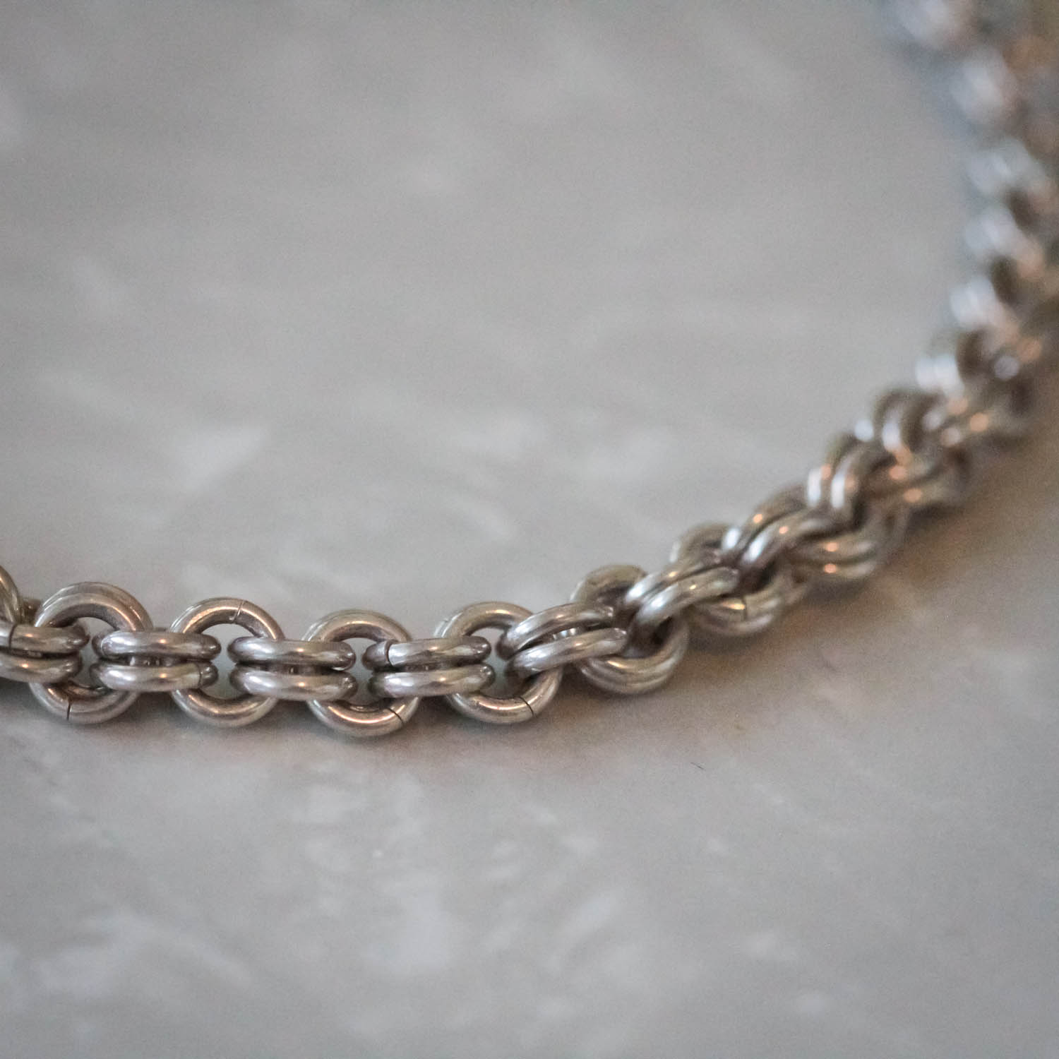 Handmade sterling silver chain