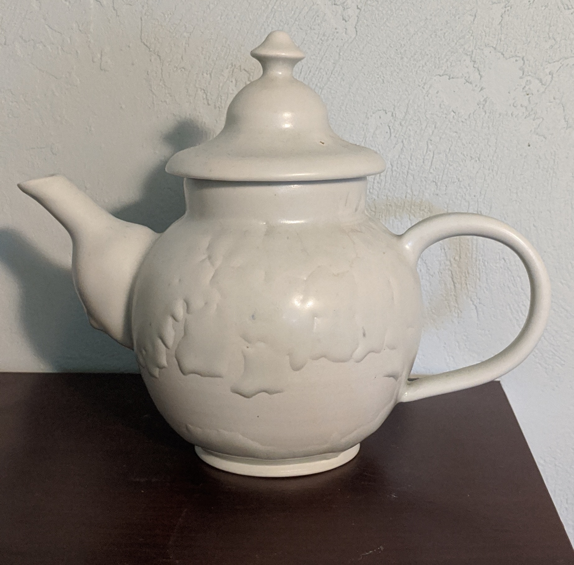 ceramic teapot on table