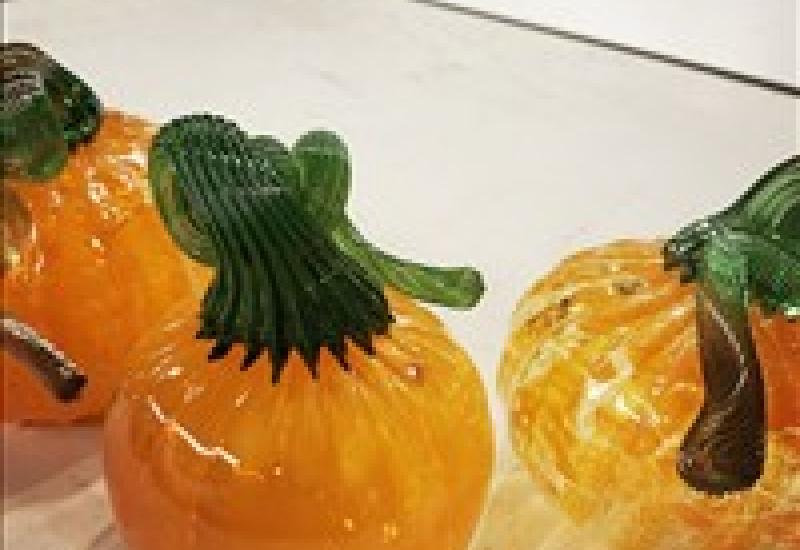 Hot Glass: Glass Blown Pumpkin